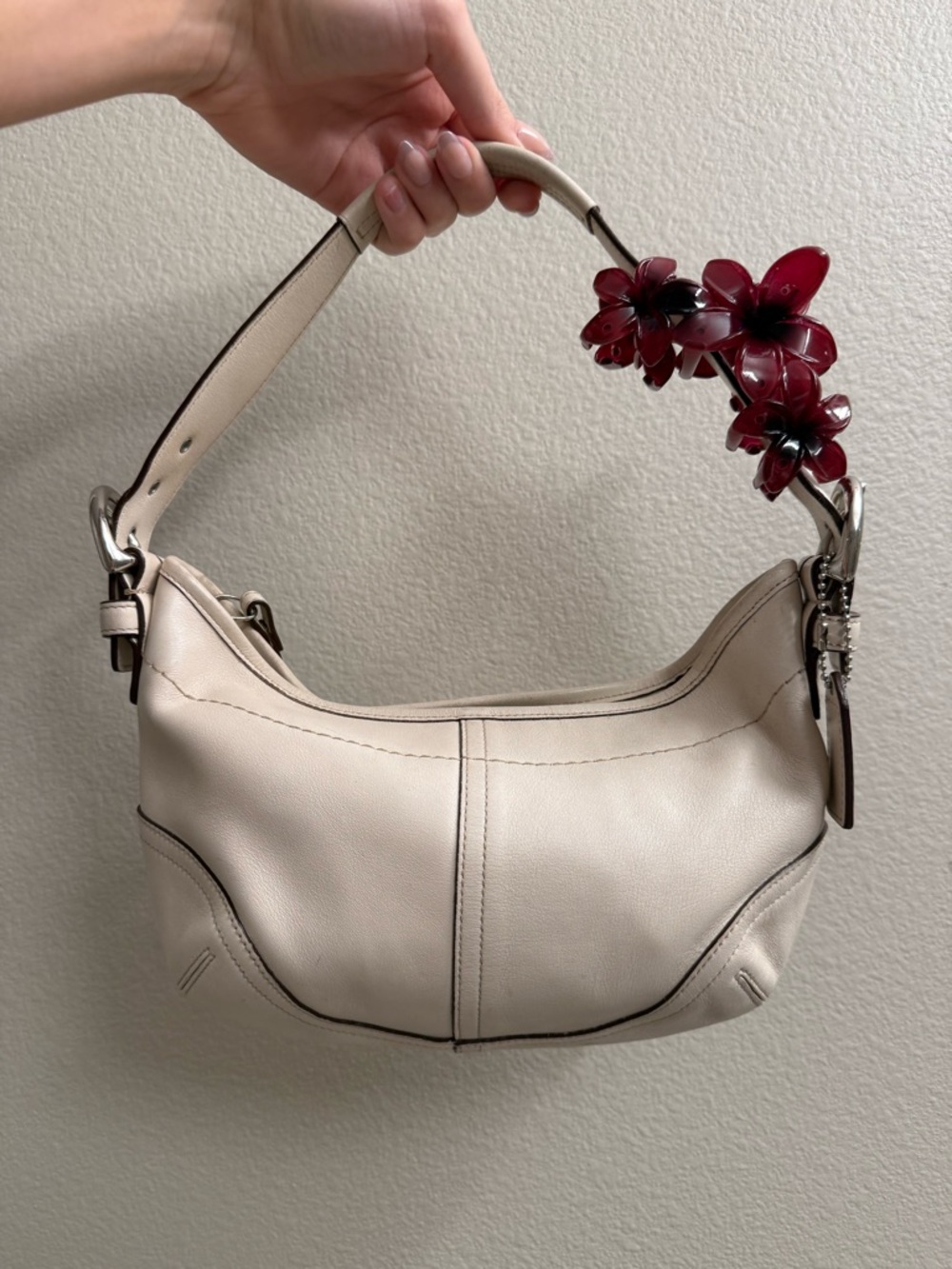 Off white coach leather mini soho INTERESTED IN TRADES